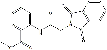 methyl 2-{[(1,3-dioxo-1,3-dihydro-2H-isoindol-2-yl)acetyl]amino}benzoate 结构式