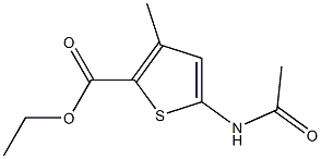 ethyl 5-(acetylamino)-3-methyl-2-thiophenecarboxylate 结构式