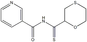 N-(4-thiomorpholinylcarbothioyl)nicotinamide 结构式