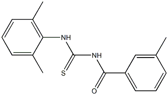 N-(2,6-dimethylphenyl)-N'-(3-methylbenzoyl)thiourea 结构式