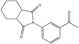 2-(3-acetylphenyl)hexahydro-1H-isoindole-1,3(2H)-dione 结构式