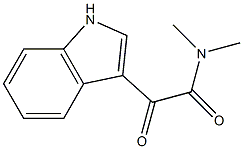 2-(1H-indol-3-yl)-N,N-dimethyl-2-oxoacetamide 结构式