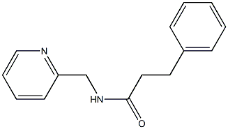 3-phenyl-N-(2-pyridinylmethyl)propanamide 结构式