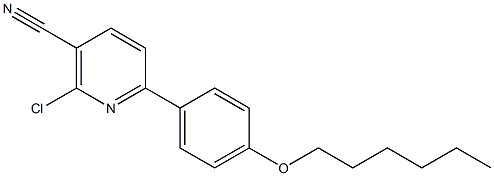 2-chloro-6-[4-(hexyloxy)phenyl]nicotinonitrile 结构式