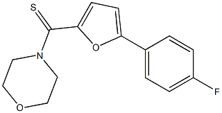 4-{[5-(4-fluorophenyl)-2-furyl]carbothioyl}morpholine 结构式