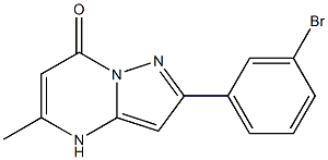 2-(3-bromophenyl)-5-methylpyrazolo[1,5-a]pyrimidin-7(4H)-one 结构式