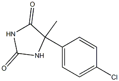 5-(4-chlorophenyl)-5-methyl-2,4-imidazolidinedione 结构式