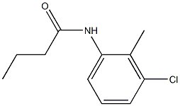 N-(3-chloro-2-methylphenyl)butanamide 结构式