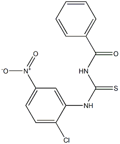 N-benzoyl-N'-{2-chloro-5-nitrophenyl}thiourea 结构式