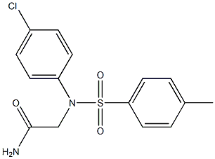 2-{4-chloro[(4-methylphenyl)sulfonyl]anilino}acetamide 结构式