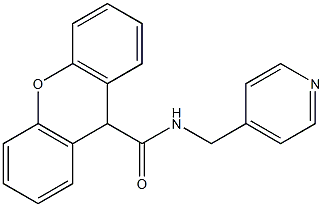 N-(4-pyridinylmethyl)-9H-xanthene-9-carboxamide 结构式