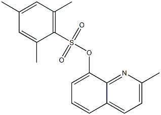 2-methyl-8-quinolinyl 2,4,6-trimethylbenzenesulfonate 结构式