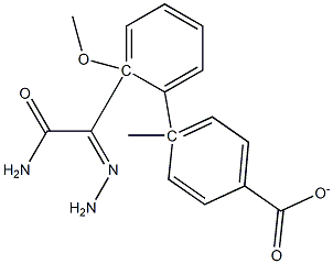 4-[2-(aminocarbonyl)carbohydrazonoyl]-2-methoxyphenyl 4-methylbenzoate 结构式