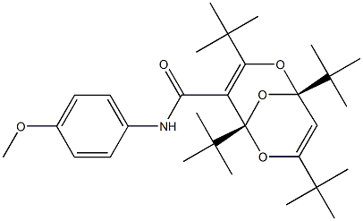 (1R,5S)-1,3,5,7-tetratert-butyl-N-(4-methoxyphenyl)-2,6,9-trioxabicyclo[3.3.1]nona-3,7-diene-4-carboxamide 结构式