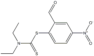 2-formyl-4-nitrophenyl diethyldithiocarbamate 结构式