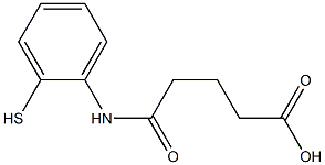 5-oxo-5-(2-sulfanylanilino)pentanoic acid 结构式