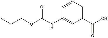 3-[(propoxycarbonyl)amino]benzoic acid 结构式