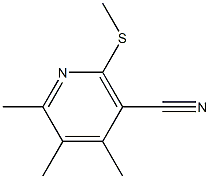 4,5,6-trimethyl-2-(methylsulfanyl)nicotinonitrile 结构式