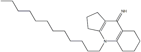 4-dodecyl-1,2,3,4,5,6,7,8-octahydro-9H-cyclopenta[b]quinolin-9-imine 结构式