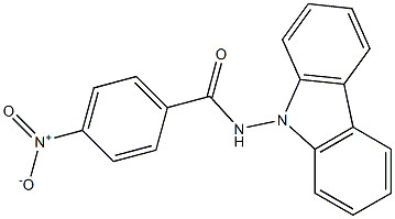 N-(9H-carbazol-9-yl)-4-nitrobenzamide 结构式