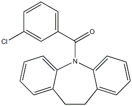 5-(3-chlorobenzoyl)-10,11-dihydro-5H-dibenzo[b,f]azepine 结构式