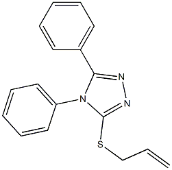 3-(allylsulfanyl)-4,5-diphenyl-4H-1,2,4-triazole 结构式