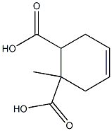 1-methyl-4-cyclohexene-1,2-dicarboxylic acid 结构式