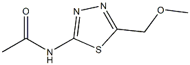 N-[5-(methoxymethyl)-1,3,4-thiadiazol-2-yl]acetamide 结构式