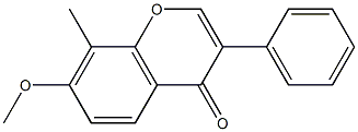 8-methyl-7-(methyloxy)-3-phenyl-4H-chromen-4-one 结构式