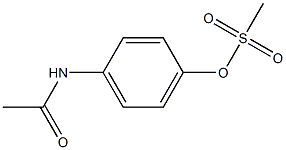 4-(acetylamino)phenyl methanesulfonate 结构式