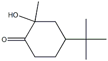 4-tert-butyl-2-hydroxy-2-methylcyclohexanone 结构式