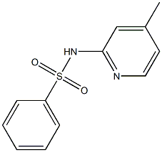 N-(4-methylpyridin-2-yl)benzenesulfonamide 结构式