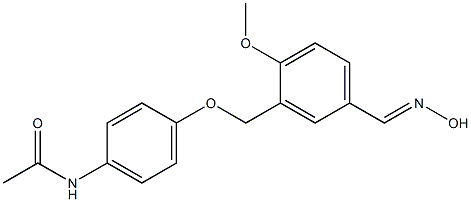 N-[4-({5-[(hydroxyimino)methyl]-2-methoxybenzyl}oxy)phenyl]acetamide 结构式