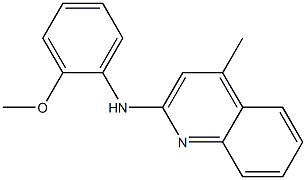 N-(2-methoxyphenyl)-4-methyl-2-quinolinamine 结构式