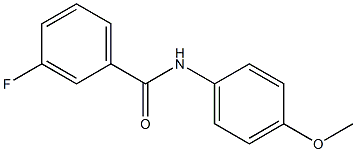 3-fluoro-N-(4-methoxyphenyl)benzamide 结构式