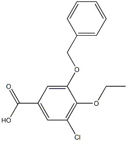 3-(benzyloxy)-5-chloro-4-ethoxybenzoic acid 结构式