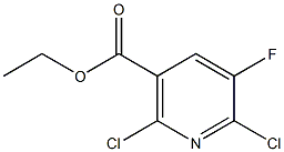 2,6-二氯-5-氟烟酸乙酯 结构式