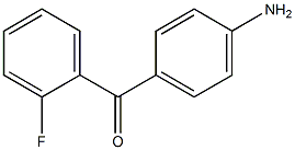 4-氨基-2'-氟二苯甲酮 结构式