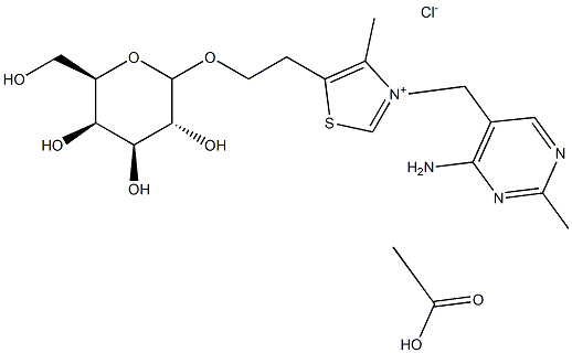 Thiamine  galactoside  acetate  salt 结构式