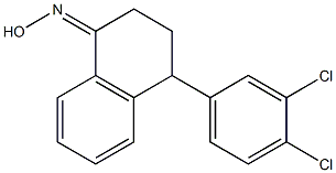 (RS)-4-(3,4-Dichlorophenyl)-3,4-dihydro-1(2H)-naphthalenone oxime 结构式