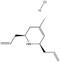 (2S,6R)-2,6-diallyl-4-methyl-1,2,3,6-tetrahydropyridine hydrochloride 结构式