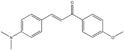 (E)-3-[4-(dimethylamino)phenyl]-1-(4-methoxyphenyl)-2-propen-1-one 结构式