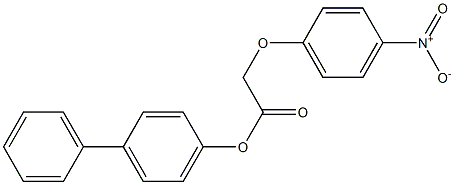 [1,1'-biphenyl]-4-yl 2-(4-nitrophenoxy)acetate 结构式