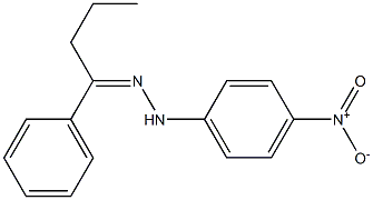 1-phenyl-1-butanone N-(4-nitrophenyl)hydrazone 结构式