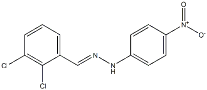 2,3-dichlorobenzaldehyde N-(4-nitrophenyl)hydrazone 结构式