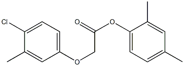 2,4-dimethylphenyl 2-(4-chloro-3-methylphenoxy)acetate 结构式