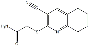 2-[(3-cyano-5,6,7,8-tetrahydro-2-quinolinyl)sulfanyl]acetamide 结构式