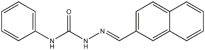 2-[(E)-2-naphthylmethylidene]-N-phenyl-1-hydrazinecarboxamide 结构式