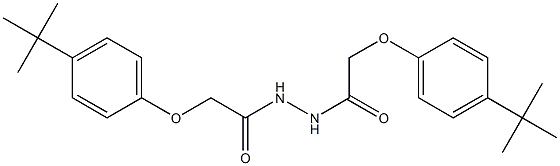 2-[4-(tert-butyl)phenoxy]-N'-{2-[4-(tert-butyl)phenoxy]acetyl}acetohydrazide 结构式