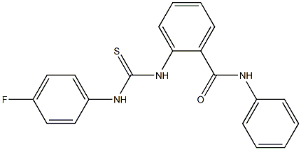 2-{[(4-fluoroanilino)carbothioyl]amino}-N-phenylbenzamide 结构式